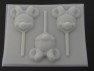 555sp Large Famous Female Mouse Face Chocolate or Hard Candy Lollipop Mold